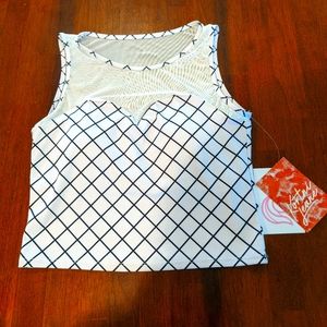 Kortni Jeane Netted Sweetheart Swim Top